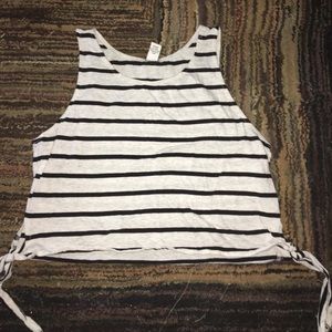 Forever 21 Striped Crop Top